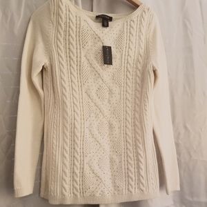 NWT White House Black Market Embellished Sweater